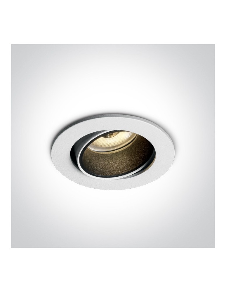 Lampy podtynkowe - oczka - One Light Lampa LED wymienne pierścienie Medousa 11104K/W/W - produkt kolory-swiatla.pl 1