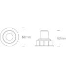 Lampy podtynkowe - oczka - One Light Lampa LED wymienne pierścienie Medousa 11104K/W/W - produkt 2