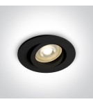 Lampy podtynkowe okrągłe - One Light Wpust czarny GU10 Koraku 11105A1/B - product 1