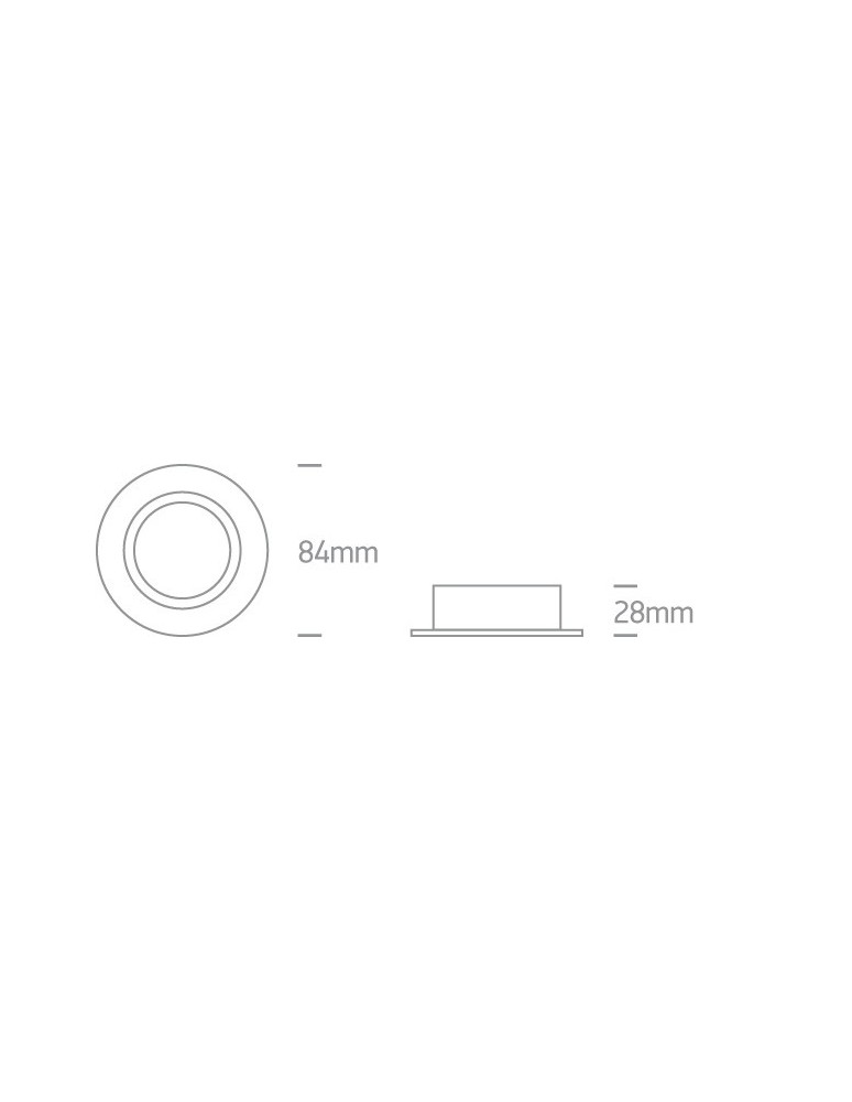 Lampy podtynkowe okrągłe - One Light Wpust czarny GU10 Koraku 11105A1/B - product kolory-swiatla.pl 3