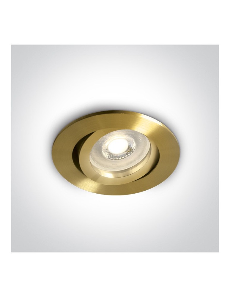 Lampy podtynkowe mosiężne - One Light Wpust mosiądz mat GU10 Koraku 11105A1/BBS - produkt kolory-swiatla.pl 1