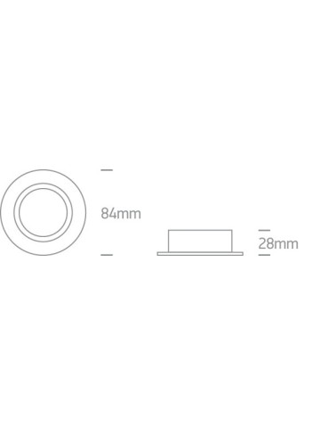 One Light Wpust mosiądz mat GU10 Koraku 11105A1/BBS - produkt 2