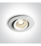 Lampy podtynkowe okrągłe - One Light Wpust biały GU10 Koraku 11105A1/W - product 1