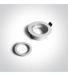 Lampy podtynkowe okrągłe - One Light Wpust biały GU10 Koraku 11105A1/W - product 2