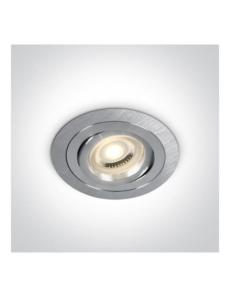 Lampy podtynkowe okrągłe - One Light Lampa wpust aluminium hotel Kaliana 11105ABG/AL - produkt kolory-swiatla.pl 1