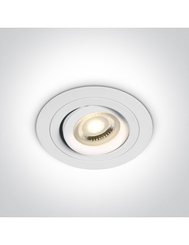 One Light Lampa wpust biały hotel Kaliana 11105ABG/W