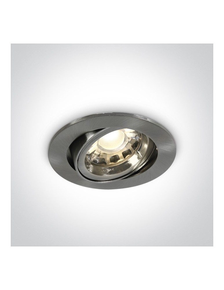 Lampy podtynkowe okrągłe - One Light Wpust regulowany chrom mat Troodos 11105CGU/MC - produkt kolory-swiatla.pl 1