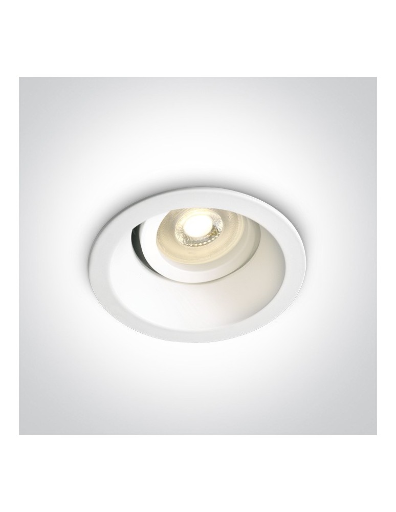 Lampy podtynkowe okrągłe - One Light Wpust lampa do kuchni biała Paleomilos 11105D4/W - produkt kolory-swiatla.pl 1