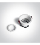 Lampy podtynkowe okrągłe - One Light Wpust lampa do kuchni biała Paleomilos 11105D4/W - produkt 2