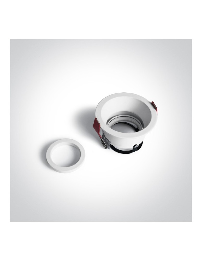Lampy podtynkowe okrągłe - One Light Wpust lampa do kuchni biała Paleomilos 11105D4/W - produkt kolory-swiatla.pl 2