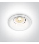 Lampy podtynkowe - oczka - One Light Lampa wpust do kuchni biały Amiandos 11105DT/W - produkt 1