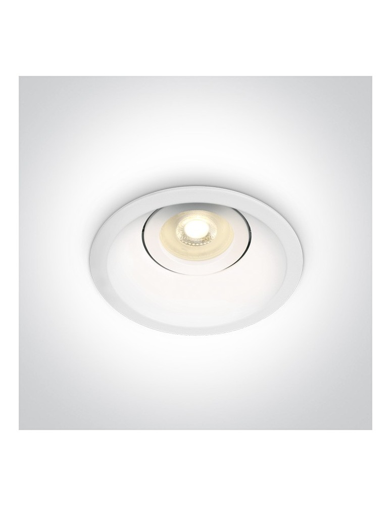 Lampy podtynkowe - oczka - One Light Lampa wpust do kuchni biały Amiandos 11105DT/W - produkt kolory-swiatla.pl 1