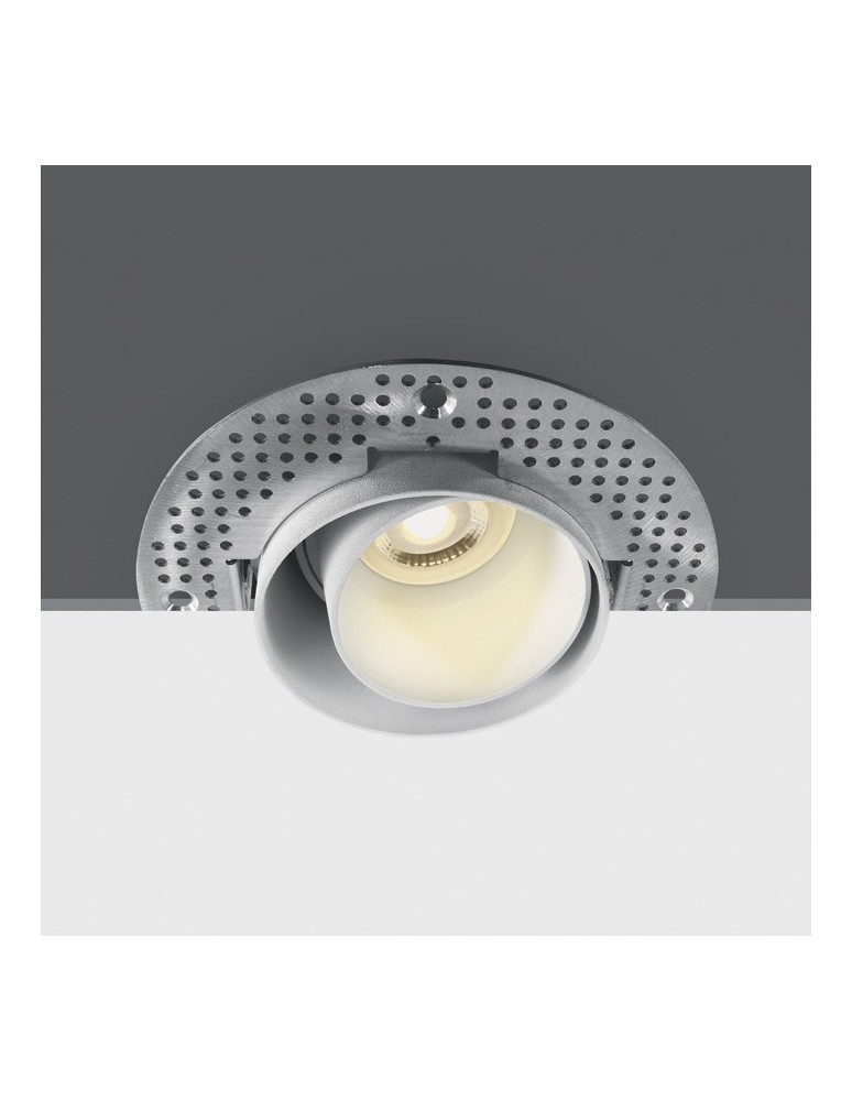 Lampy podtynkowe bezramkowe - trimless - One Light Wpust biały regulowany do zabudowy Omodos 11105DTR/W - produkt kolory-swiatla.pl 1
