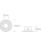 Lampy podtynkowe bezramkowe - trimless - One Light Wpust biały regulowany do zabudowy Omodos 11105DTR/W - produkt 3