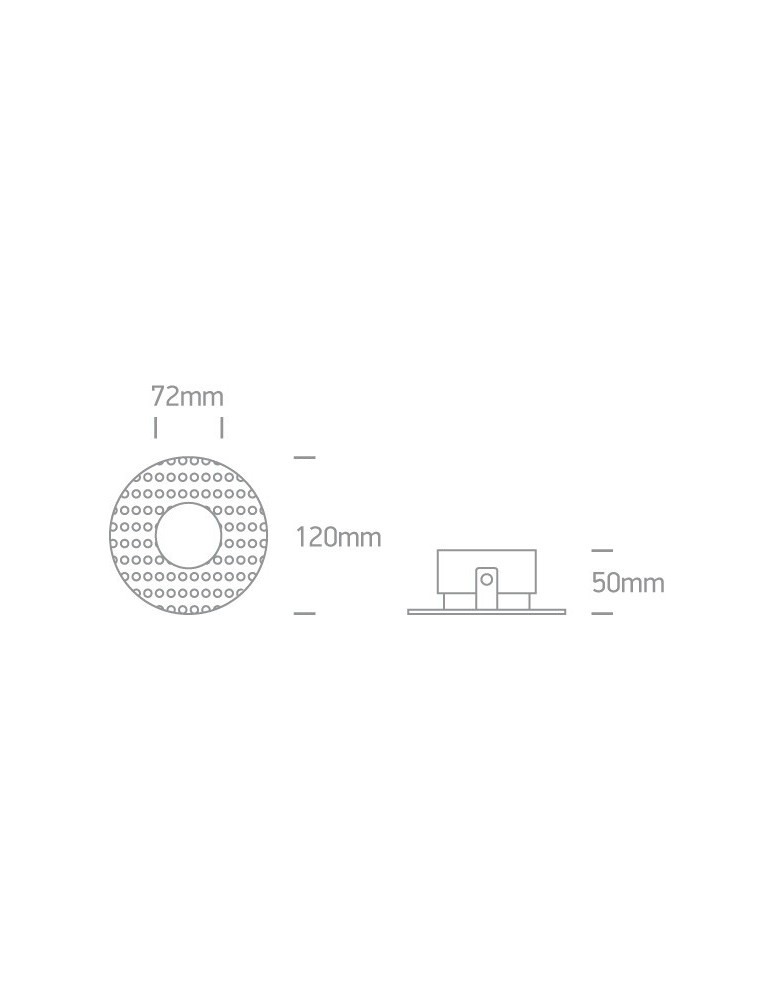 Lampy podtynkowe bezramkowe - trimless - One Light Wpust biały regulowany do zabudowy Omodos 11105DTR/W - produkt kolory-swiatla.pl 3