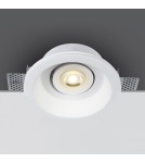 Lampy podtynkowe bezramkowe - trimless - One Light Wpust do zabudowy biały gips sypialnia Praitori 11105GT4 - produkt 1