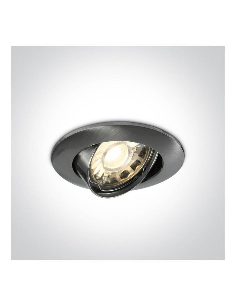 Lampy podtynkowe - oczka - One Light Wpust chrom mat klasyczny do sypialni Matikoloni 11105GU/MC - produkt kolory-swiatla.pl 1