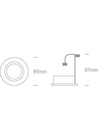 One Light Wpust biały klasyczny do sypialni Matikoloni 11105GU/MC - produkt 2