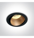Lampy podtynkowe okrągłe - One Light Lampa LED do sypialni czarna mosiądz Vitali 11105M/B/BS - product 1