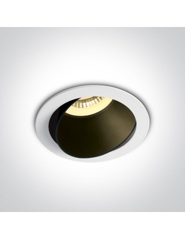 One Light Lampa LED do sypialni biała czarna Vitali 11105M/W/B