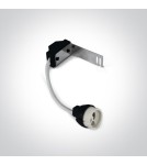 Lampy podtynkowe okrągłe - One Light Lampa LED do sypialni biała mosiężna Vitali 11105M/W/BS - product 2