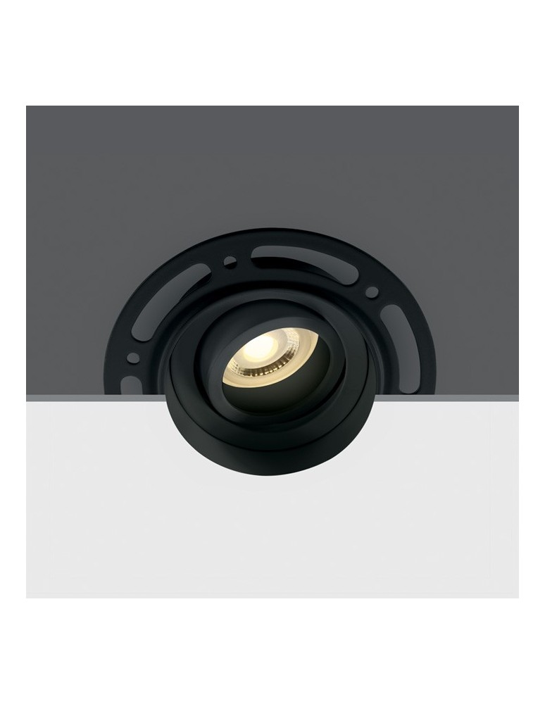 Lampy podtynkowe bezramkowe - trimless - One Light Lampa czarna LED sypialnia Kapilio 11105TR/B - produkt kolory-swiatla.pl 1