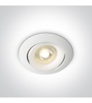 Lampy podtynkowe - oczka - One Light Lampa biała kucnia retro wypukła Arta 11105U/W - produkt 1