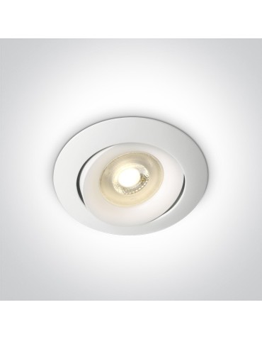 One Light Lampa biała kucnia retro wypukła Arta 11105U/W