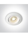 One Light Lampa biała kucnia retro wypukła Arta 11105U/W