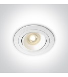 Lampy podtynkowe - oczka - One Light Lampa biała kuchnia retro pierścień Arta 2 11105UB/W - produkt 1