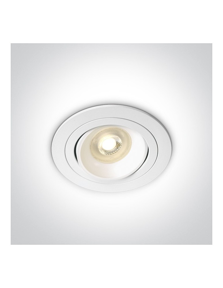 Lampy podtynkowe - oczka - One Light Lampa biała kuchnia retro pierścień Arta 2 11105UB/W - produkt kolory-swiatla.pl 1