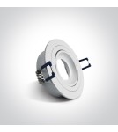 Lampy podtynkowe - oczka - One Light Lampa biała kuchnia retro pierścień Arta 2 11105UB/W - produkt 2