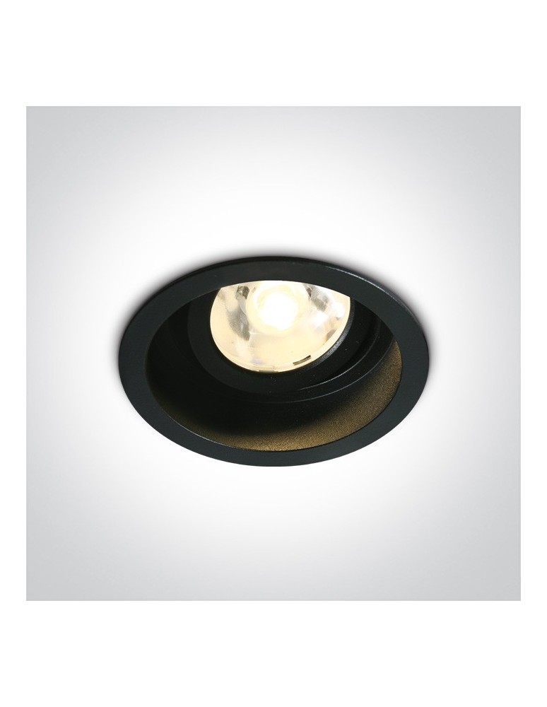 Lampy podtynkowe - oczka - One Light Lampa LED czarna do sklepu wiązka Edesa 11106DB/B/W - produkt kolory-swiatla.pl 1