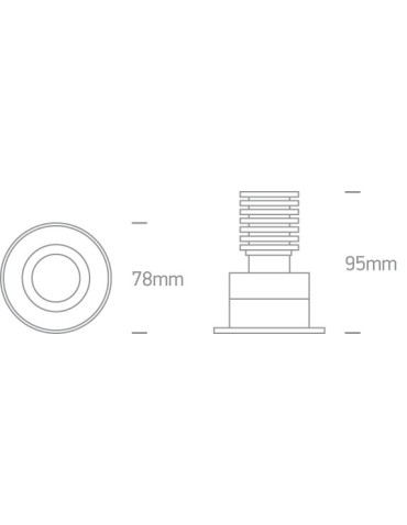 One Light Lampa LED czarna do sklepu wiązka Edesa 11106DB/B/W - produkt 2