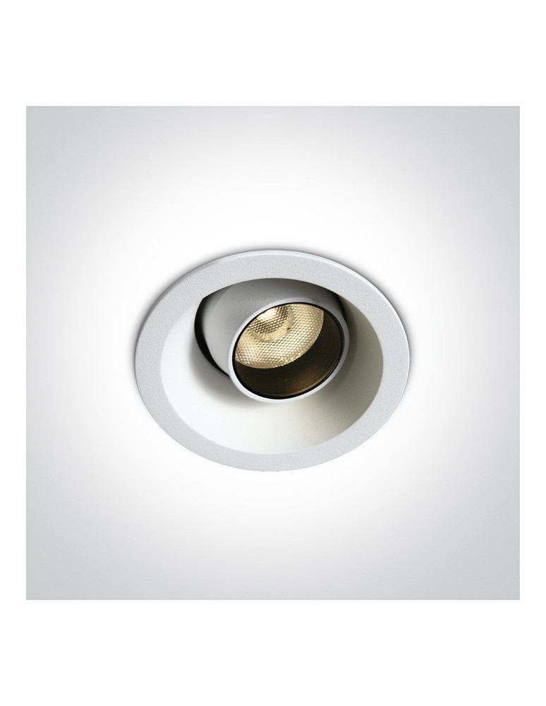 Lampy podtynkowe - oczka - One Light Lampa LED biała do jadalni salonu Ewosmos 11106M/W/W - produkt kolory-swiatla.pl 1