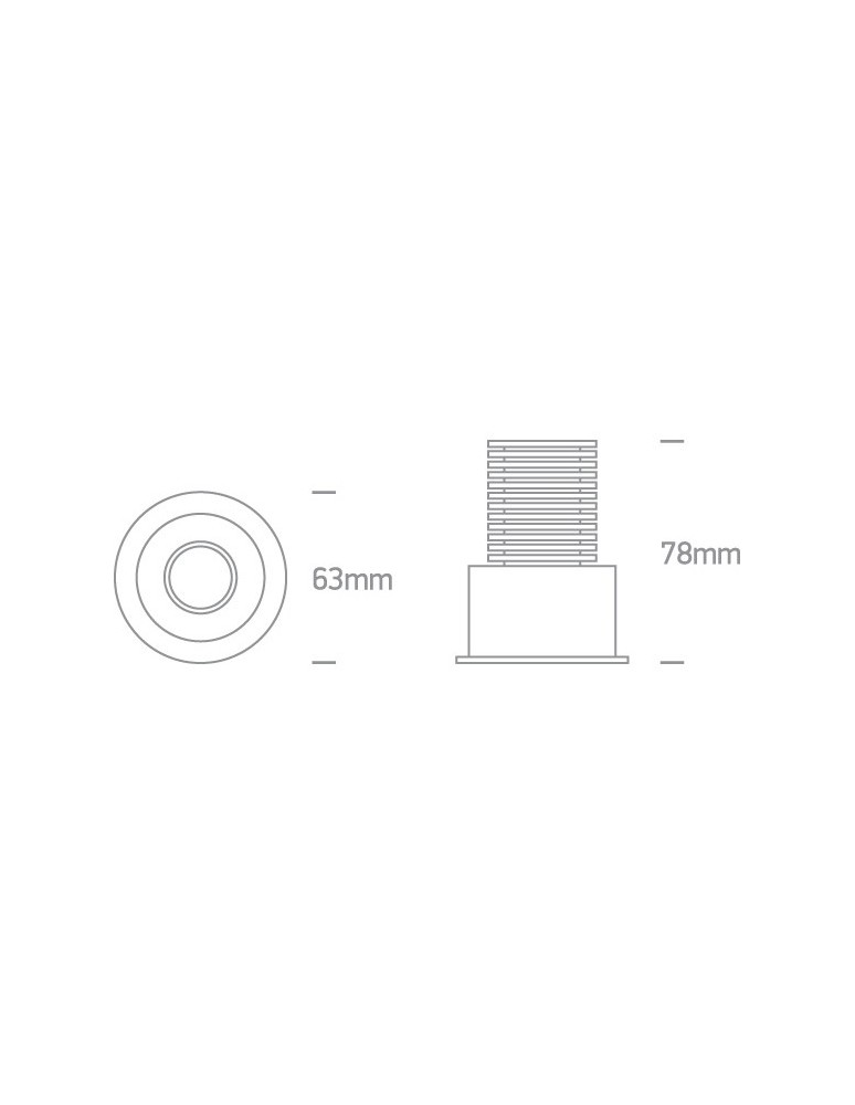Lampy podtynkowe - oczka - One Light Lampa LED biała do jadalni salonu Ewosmos 11106M/W/W - produkt kolory-swiatla.pl 2