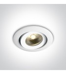 Lampy podtynkowe - oczka - One Light Wpust biały ognioodporny Florina 11106PF/C - product 1