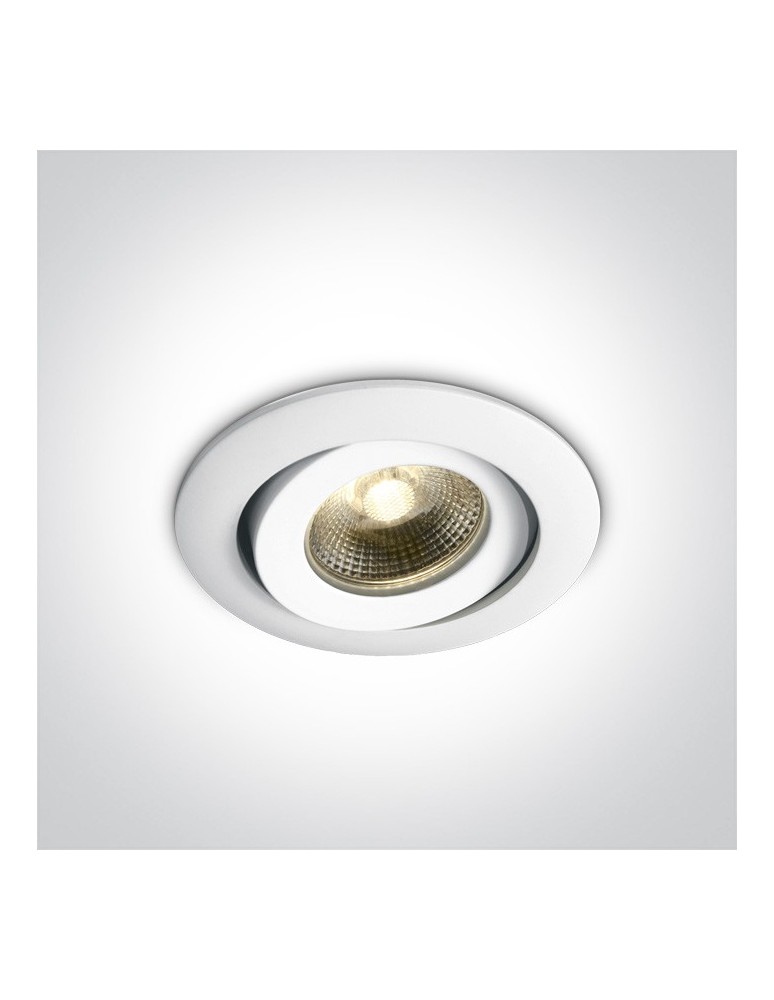 Lampy podtynkowe - oczka - One Light Wpust biały ognioodporny Florina 11106PF/C - produkt kolory-swiatla.pl 1