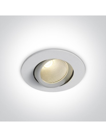 One Light Lampa LED wpust biały uniwersalny Glifada 11107B/W/W