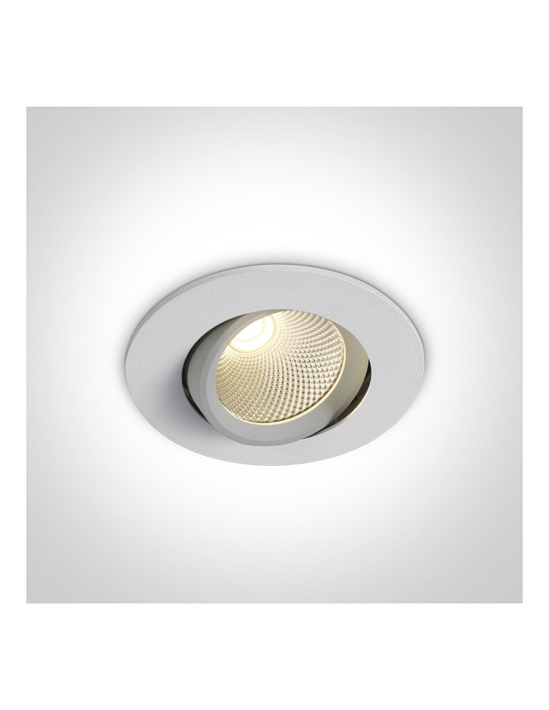 Lampy podtynkowe - oczka - One Light Lampa LED wpust biały uniwersalny Glifada 11107B/W/W - produkt kolory-swiatla.pl 1