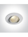 One Light Lampa LED wpust biały uniwersalny Glifada 11107B/W/W