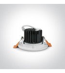 Lampy podtynkowe - oczka - One Light Lampa LED wpust biały uniwersalny Glifada 11107B/W/W - produkt 3