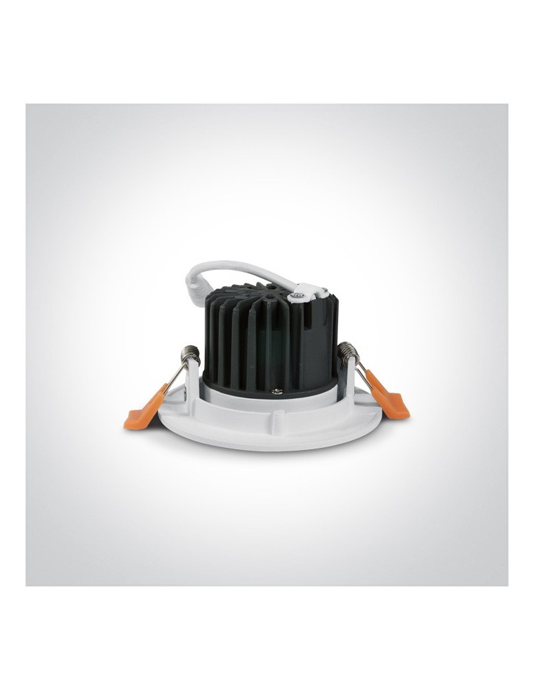 Lampy podtynkowe - oczka - One Light Lampa LED wpust biały uniwersalny Glifada 11107B/W/W - produkt kolory-swiatla.pl 3