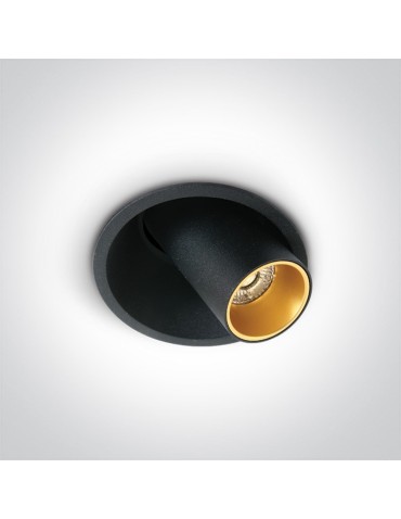 One Light Wpust LED czarny regulowany Karistos 11107C/B/W