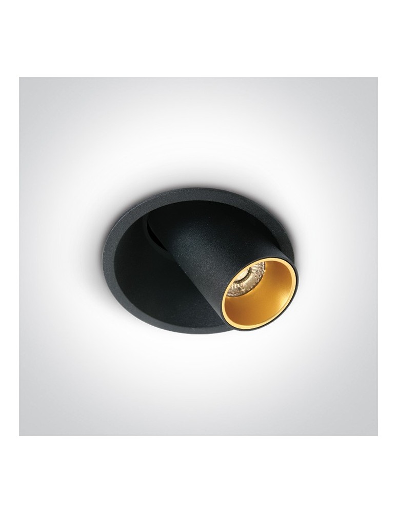 Lampy podtynkowe - oczka - One Light Wpust LED czarny regulowany Karistos 11107C/B/W - product kolory-swiatla.pl 1