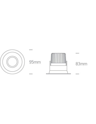 One Light Wpust czarny regulowany Koropi 11107FD/B/W - produkt 2
