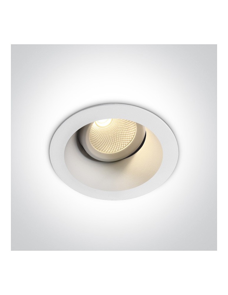 Lampy podtynkowe - oczka - One Light Wpust lampa LED biała Koropi 11107FD/W/C - produkt kolory-swiatla.pl 1