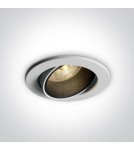 Lampy podtynkowe - oczka - One Light Wpust LED wymienne pierścienie Lamia 11107K/W/W - produkt 1