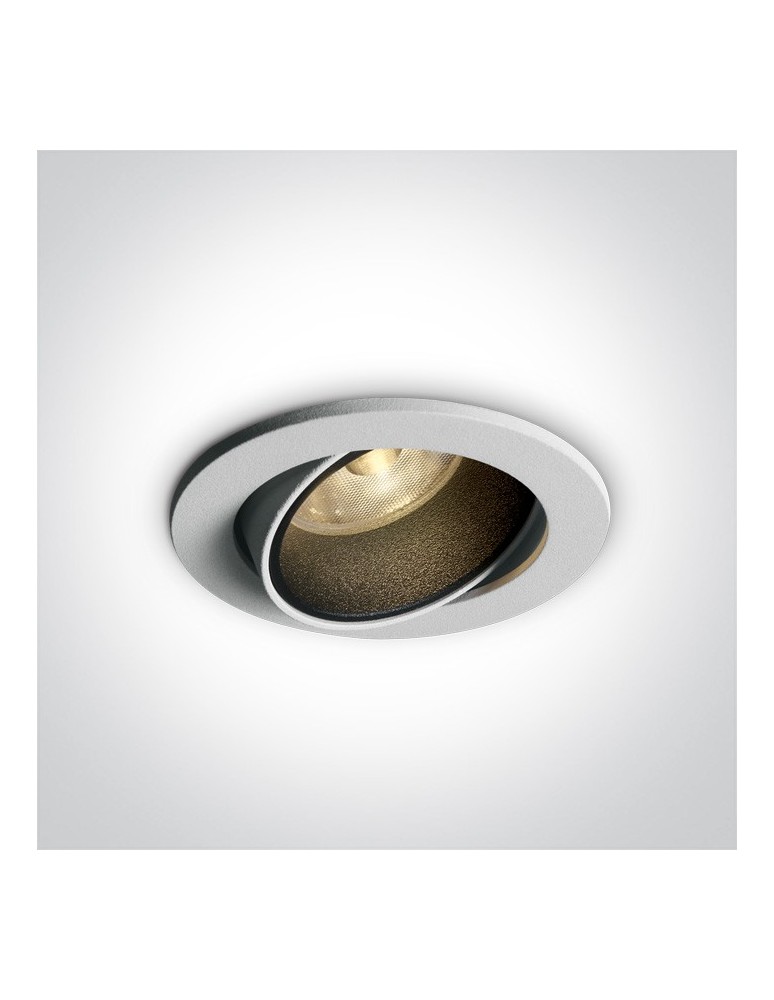 Lampy podtynkowe - oczka - One Light Wpust LED wymienne pierścienie Lamia 11107K/W/W - produkt kolory-swiatla.pl 1