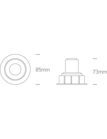 One Light Wpust LED wymienne pierścienie Lamia 11107K/W/W - produkt 2